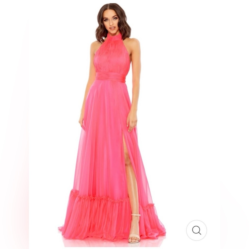 NWOT Ienna for Mac Duggal Pink Chiffon Overlay Dress